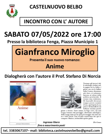 Incontro con l'autore Gianfranco Miroglio