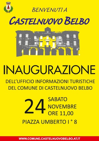 Inaugurazione ufficio turistico Castelnuovo Belbo