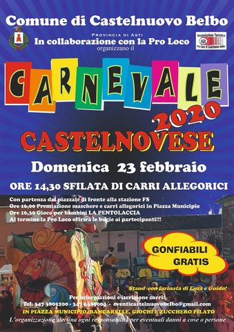 Castelnuovo Belbo | Carnevale Castelnovese - edizione 2020