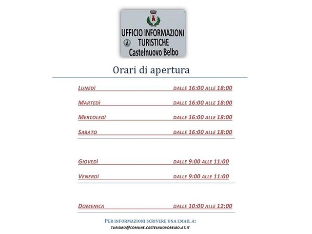 Tourist Information Office - Castelnuovo Belbo