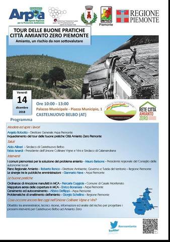 Tour delle Buone Pratiche Città Amianto zero!