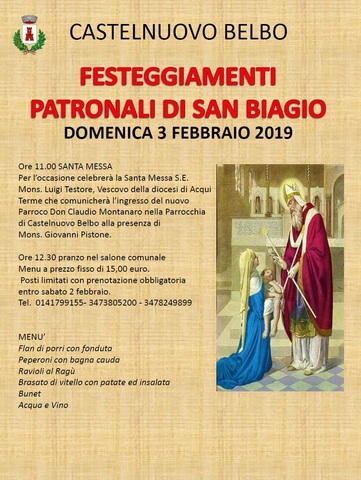 festeggiamenti patronali di San Biagio